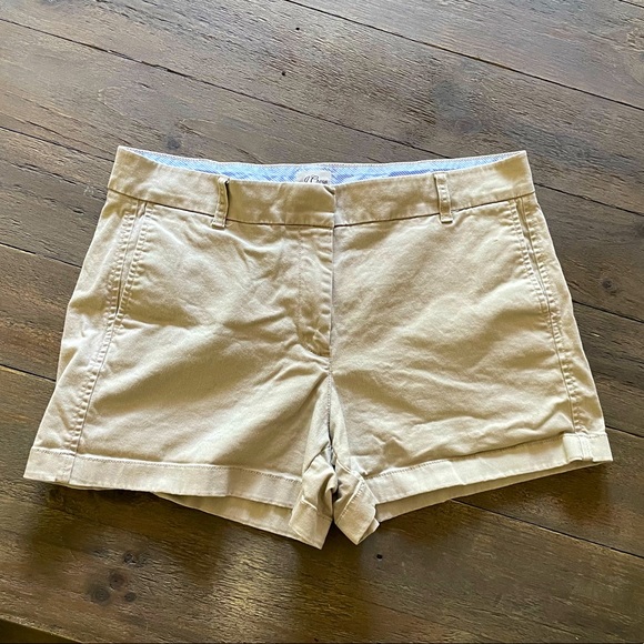J.Crew woman’s khaki chino shorts. Size 12